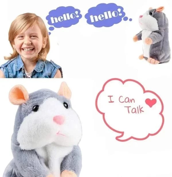 (🔥⏰Promotion 49% OFF⏰🔥)Funny Talking Hamster Plush Toy(Buy 2 Get Extra 49% OFF Now)
