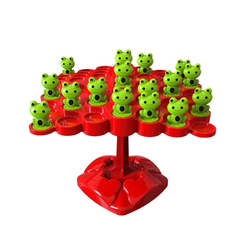 Children's frog balance toy set