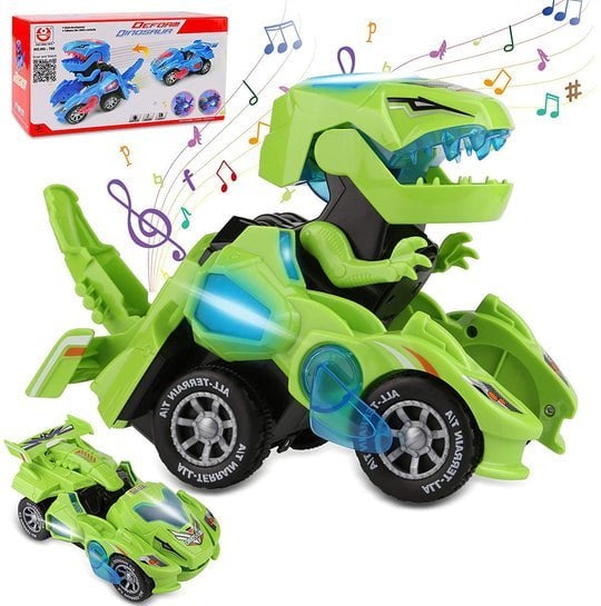 🔥 Promotion 40% OFF🎁LED DINOSAUR TRANSFORMATION CAR TOY