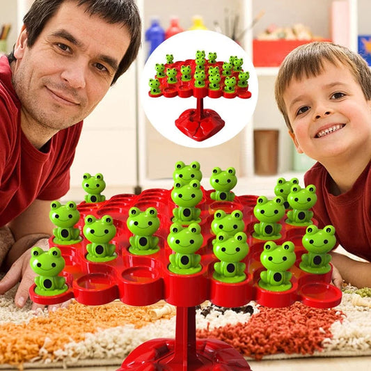 Children's frog balance toy set