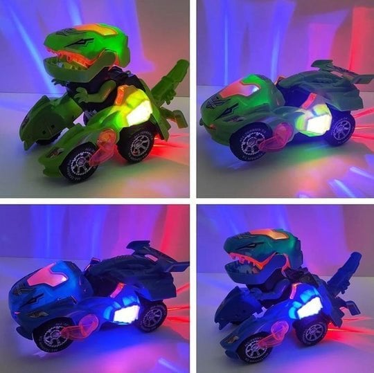 🔥 Promotion 40% OFF🎁LED DINOSAUR TRANSFORMATION CAR TOY