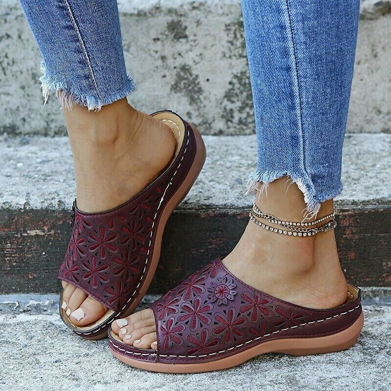 Style Fashion Non-slip Wedge Orthopetic Sandals