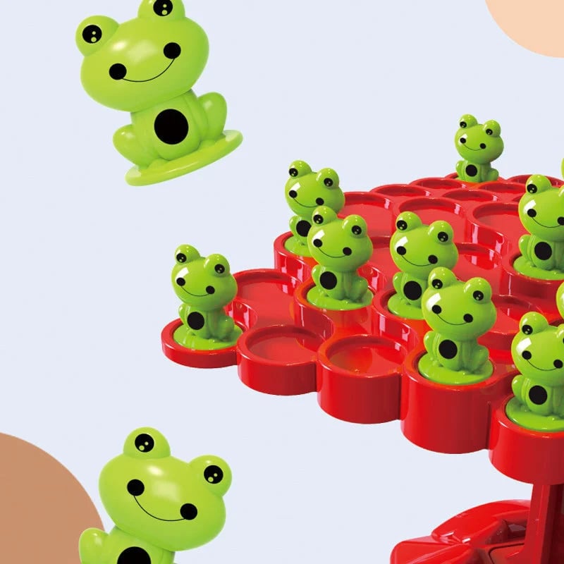 Children's frog balance toy set