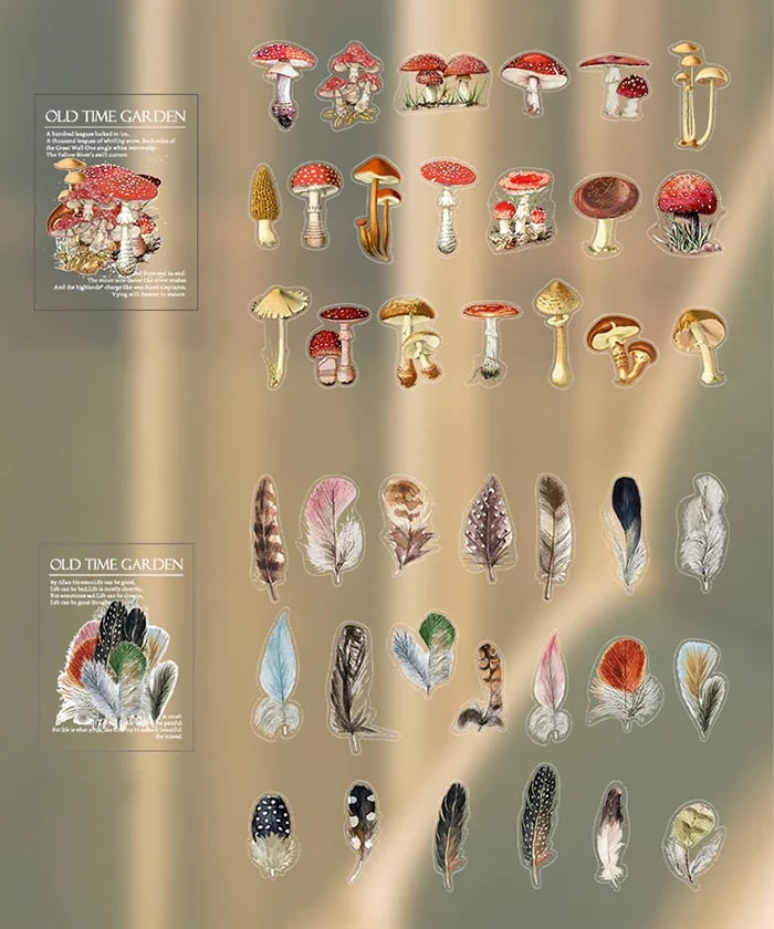 240 Pcs Memory Garden Series PET Stickers Set