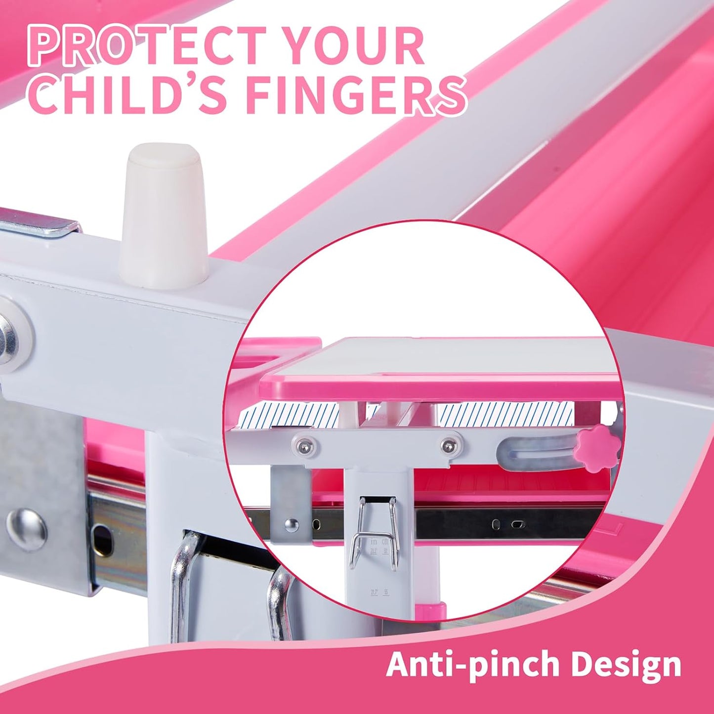 Children's adjustable desk and chair