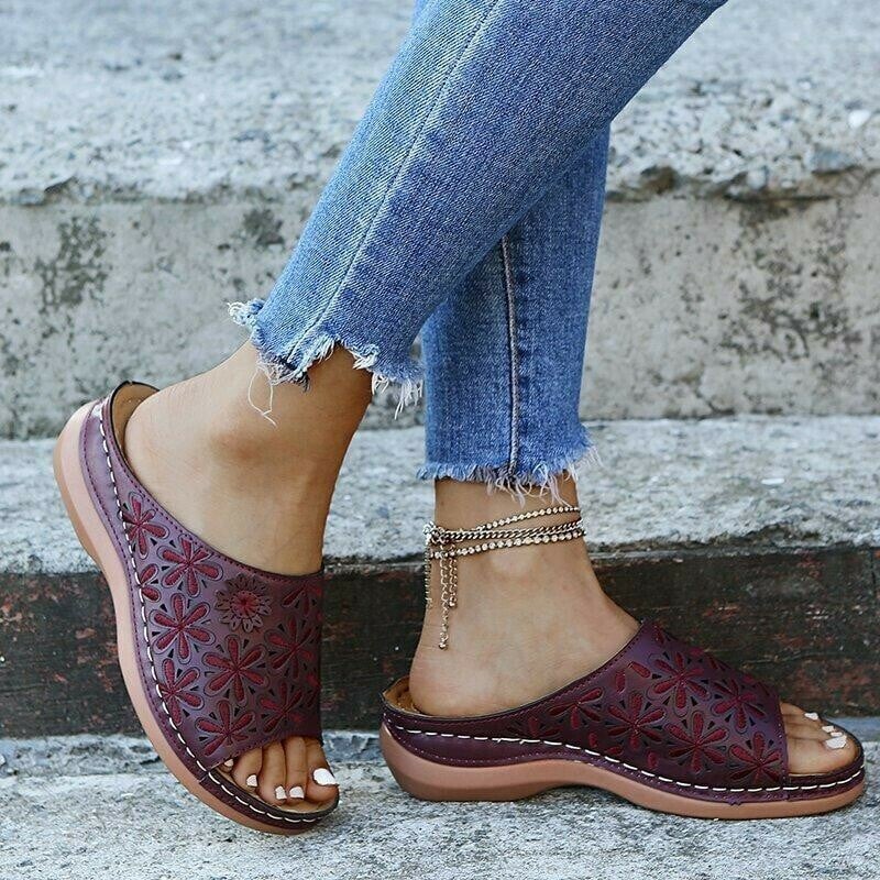 Style Fashion Non-slip Wedge Orthopetic Sandals