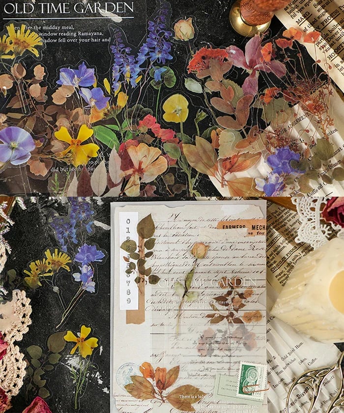 240 Pcs Memory Garden Series PET Stickers Set