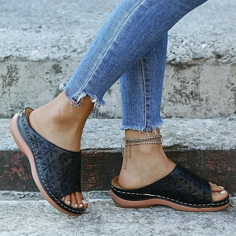 Style Fashion Non-slip Wedge Orthopetic Sandals
