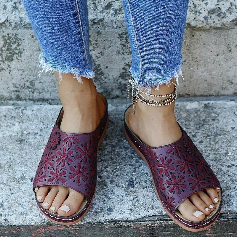 Style Fashion Non-slip Wedge Orthopetic Sandals