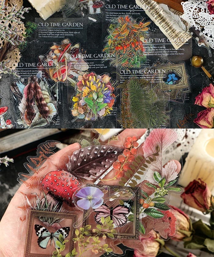 240 Pcs Memory Garden Series PET Stickers Set
